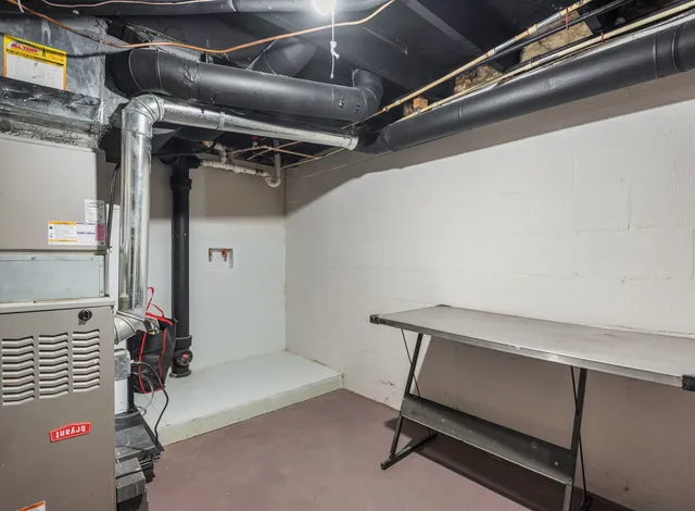 a view of storage and utility room