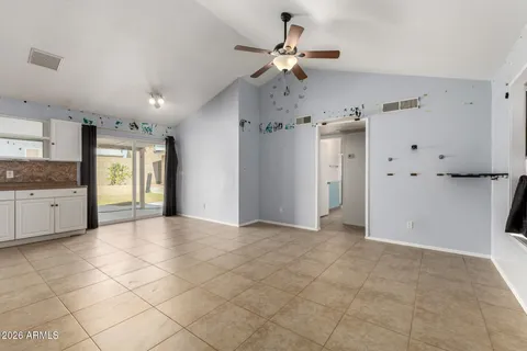 a house with trees in front of it