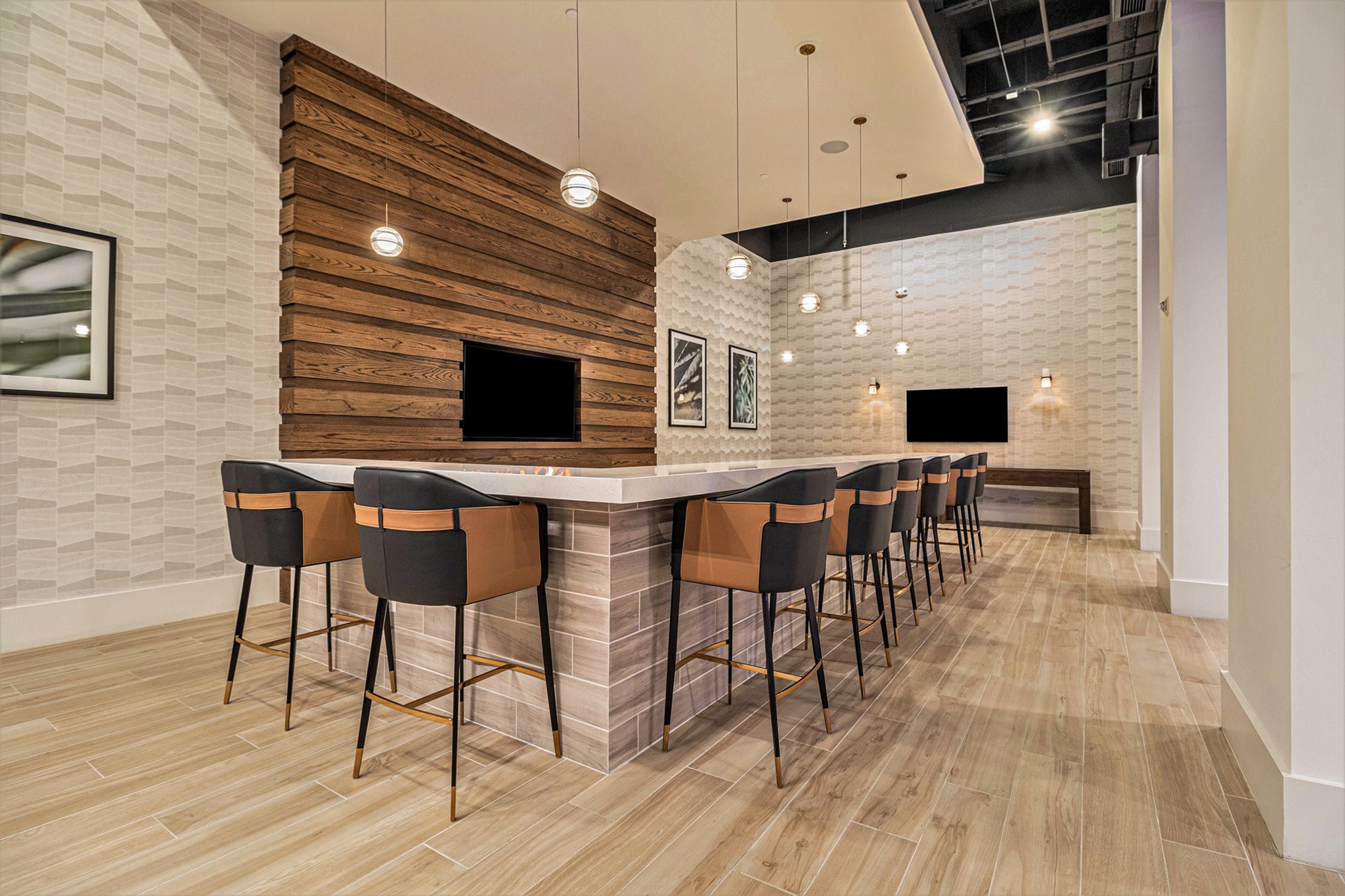 1801 Smith Street, Unit 2015 Houston, TX 77002 - Photo 20 of 28 a view of a dining room with furniture and wooden floor