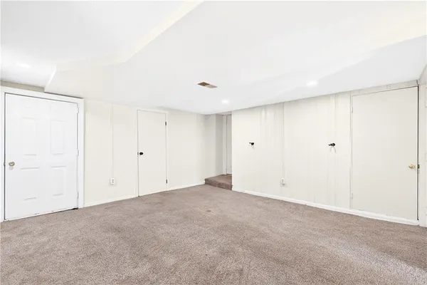 a view of an empty room