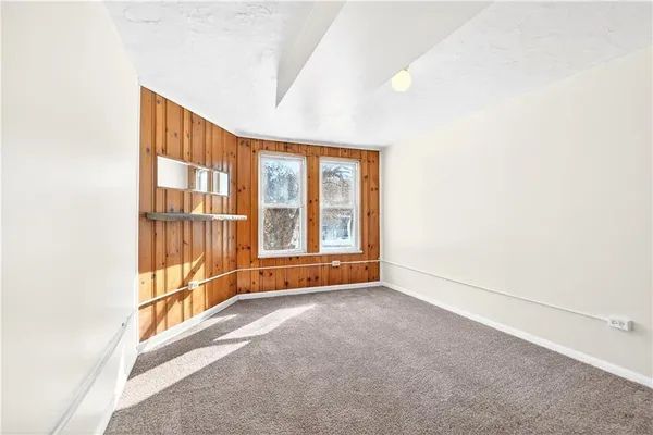 a view of living room with washer and dryer