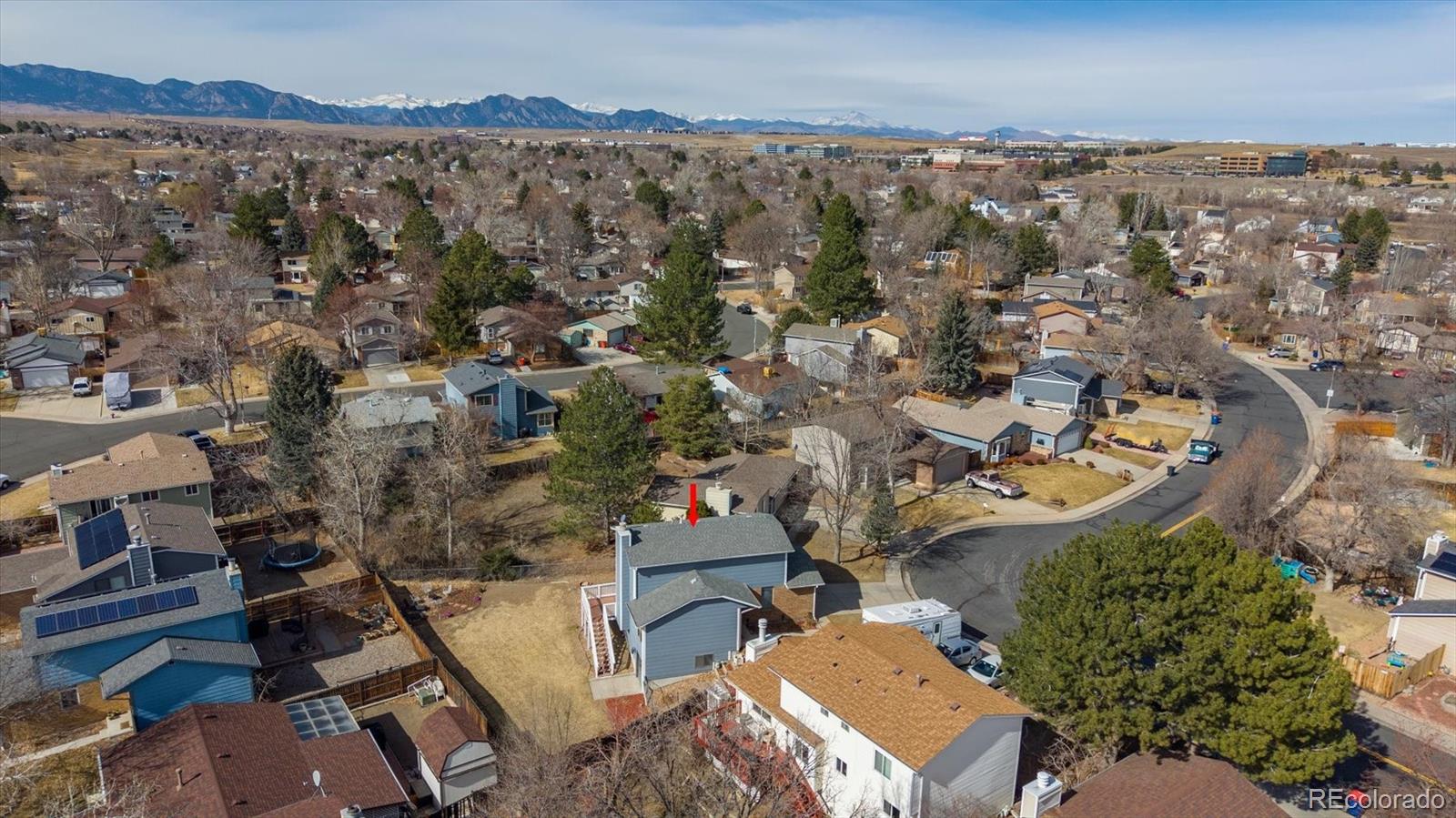 10433 Garrison Street Broomfield, CO 80021 - Photo 25 of 30 an aerial view of a house with a mountain