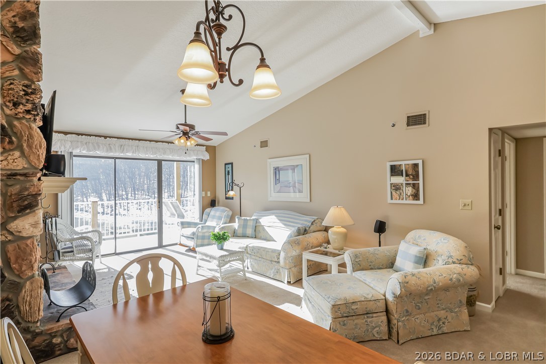 611 Lazy Days Road, Unit D 12 Osage Beach, MO 65065 - Photo 5 of 45 VAulted ceilings give even more spacious feeling