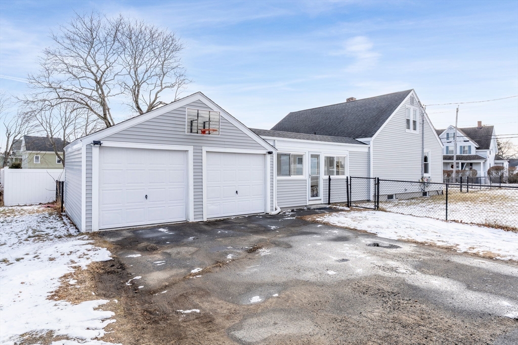 368 Read Street Somerset, MA 02726 - Photo 29 of 35 a view of a house with a snow in the yard
