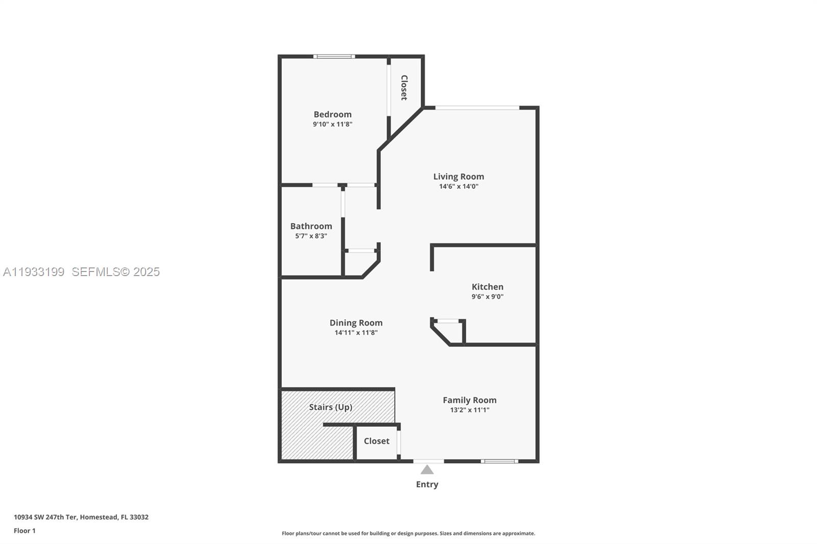 10934 Southwest 247th Terrace Homestead, FL 33032 - Photo 26 of 28 a picture of a floor plan
