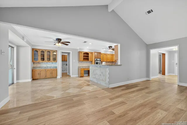 a view of an empty room