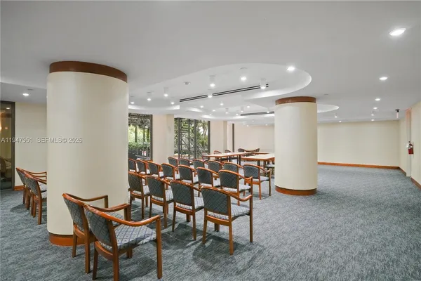 a city view with tall buildings