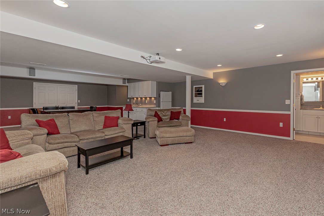 5420 Bartlett Road Bedford, OH 44146 - Photo 25 of 32 Full view of finished area. Powder room to the right.