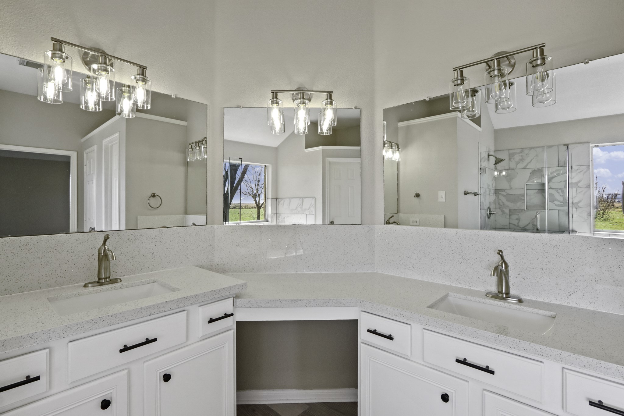 2445 Woods Road Brookshire, TX 77423 - Photo 15 of 29 a bathroom with a sink and a mirror