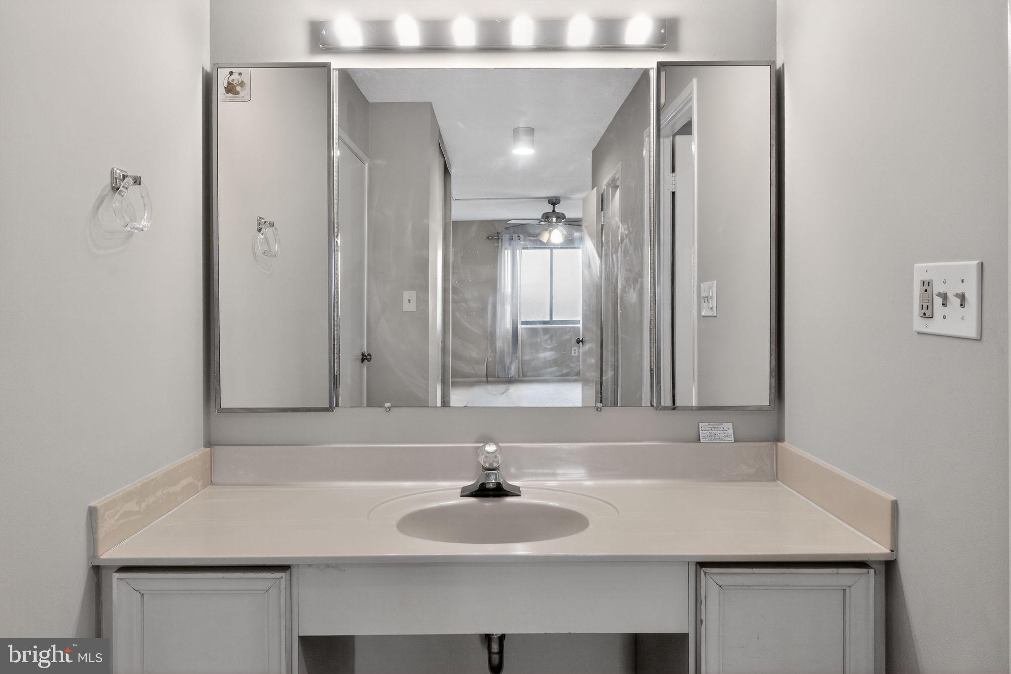 15107 Interlachen Drive, Unit 21022 Silver Spring, MD 20906 - Photo 26 of 33 a bathroom with a sink and a mirror