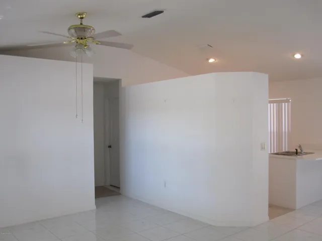 a view of a chandelier fan