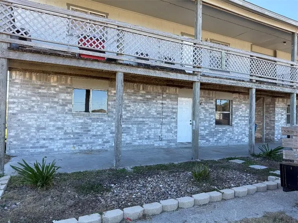 a view of a brick building