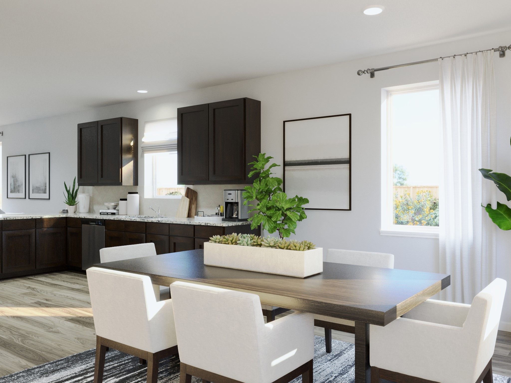 13647 Kit Run Splendora, TX 77372 - Photo 21 of 43 a kitchen with a table and chairs in it