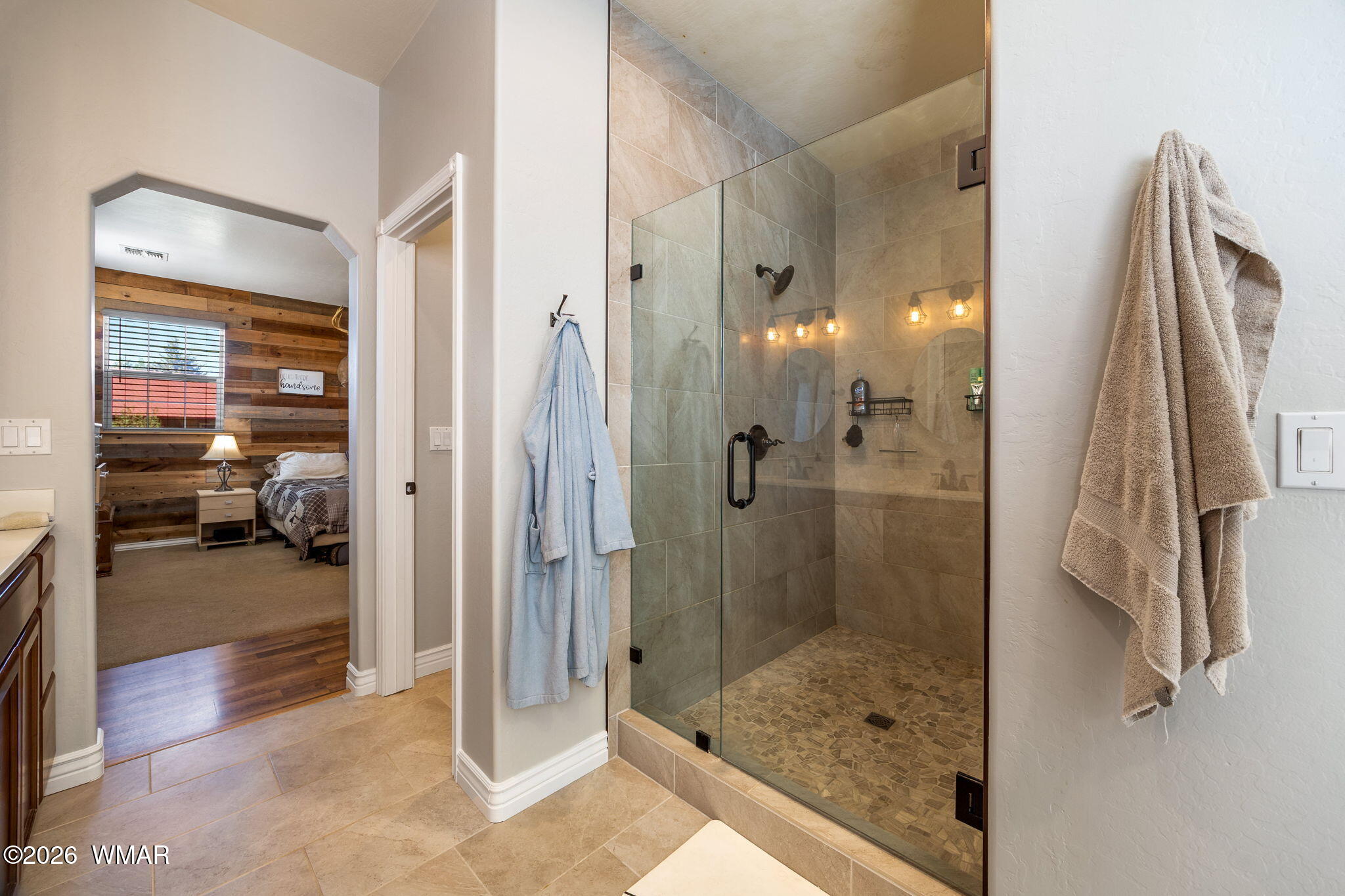 1940 Stonegate Way Heber, AZ 85928 - Photo 26 of 62 a bathroom with a shower and a sink