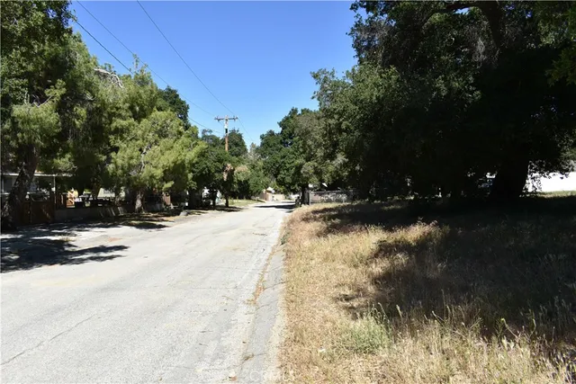 a view of road and yard