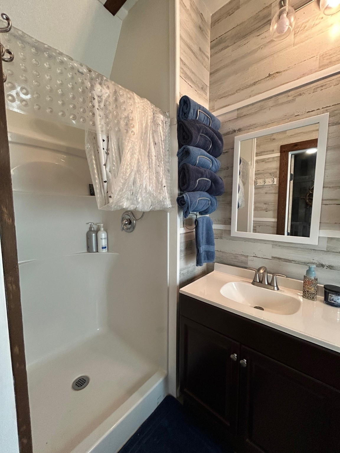 114 Red Snapper Drive Port Lavaca, TX 77979 - Photo 25 of 44 a bathroom with a sink and a mirror