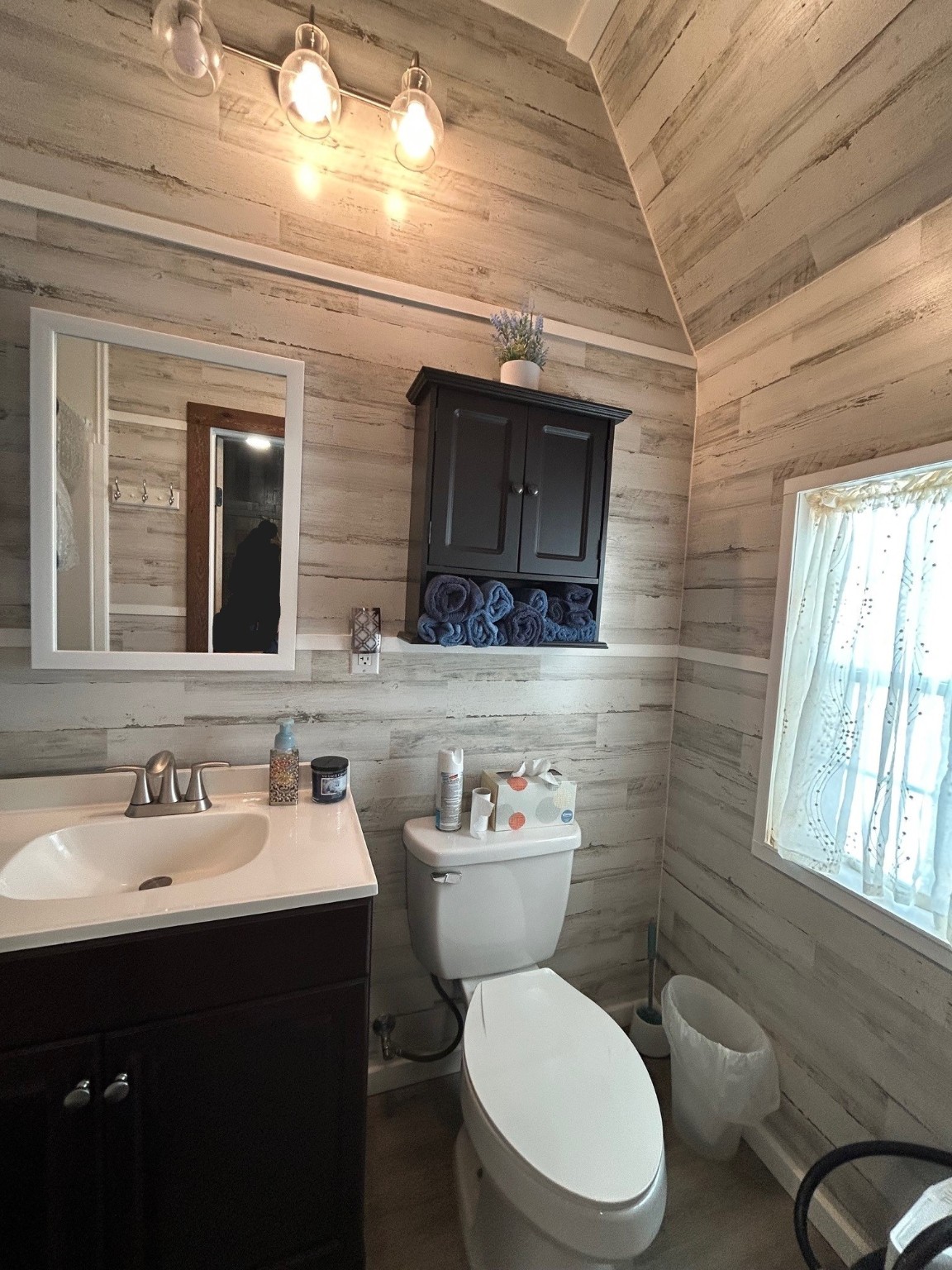 114 Red Snapper Drive Port Lavaca, TX 77979 - Photo 26 of 44 a bathroom with a toilet sink and mirror