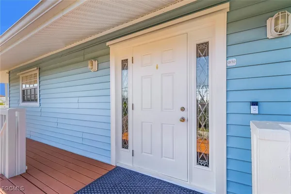 a view of front door