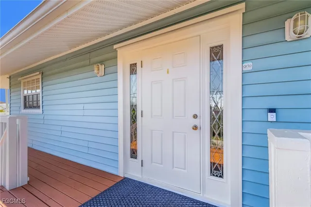 a view of front door