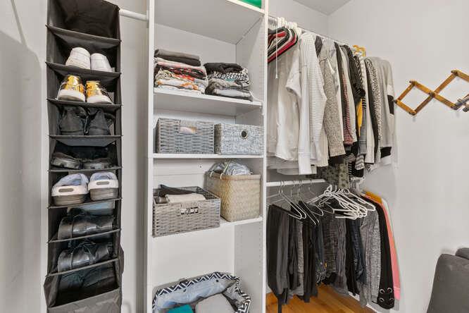 1159 Barcelona Drive Pacifica, CA 94044 - Photo 30 of 67 a view of walk in closet with clothes and shoes