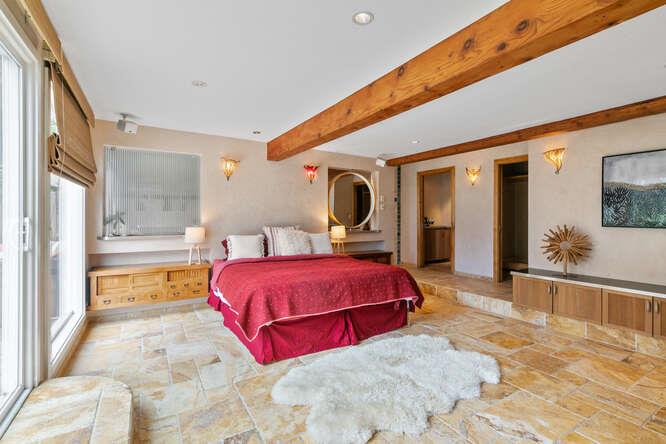 1159 Barcelona Drive Pacifica, CA 94044 - Photo 38 of 67 a spacious bedroom with a large bed and a large mirror