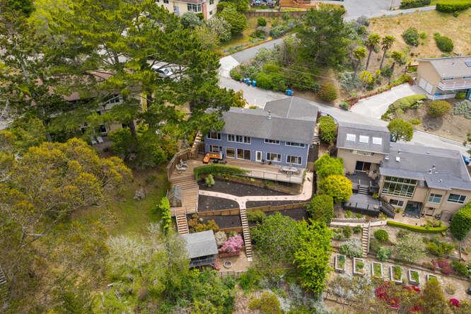 1159 Barcelona Drive Pacifica, CA 94044 - Photo 64 of 67 an aerial view of a house with a garden