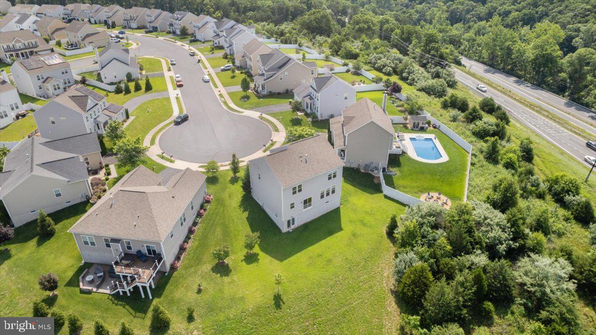 100 Taylor Court Stephenson, VA 22656 - Photo 33 of 36 an aerial view of residential house with outdoor space and swimming pool