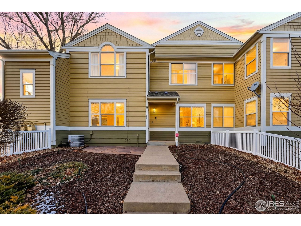 Main entrance and front yard