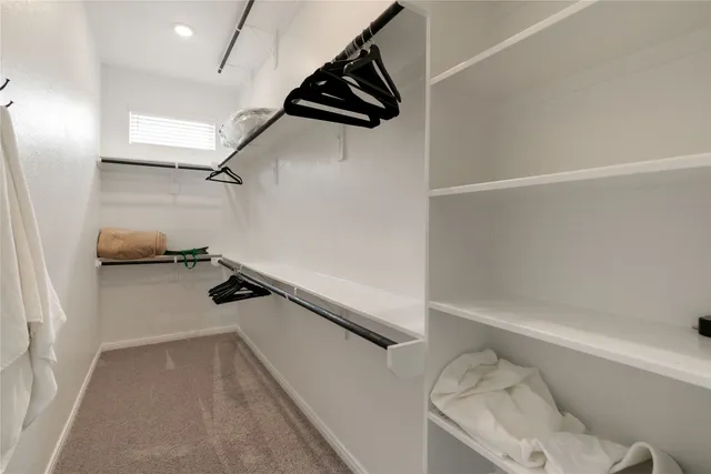 a view of walk in closet