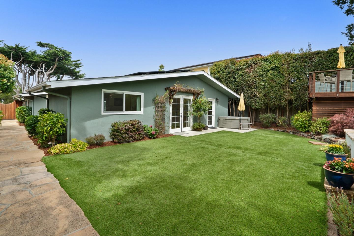 227 Highland Drive Aptos, CA 95003 - Photo 38 of 51 a front view of a house with a garden