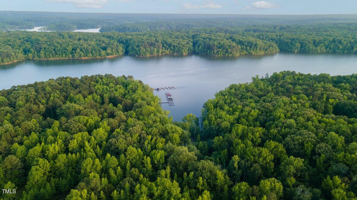 125 Walter Street Manson, NC 27553 - Photo 3 of 39 an aerial view of a house with a yard and a garden