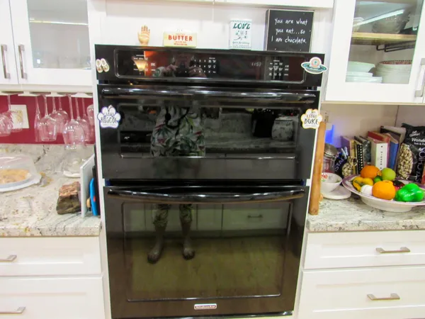 a close view of stove