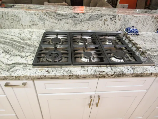 a close view of a stove