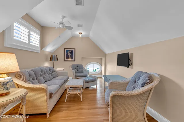 a view of a yard with a bench