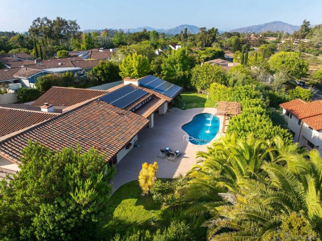view of a lake with a garden