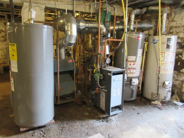 a view of water heater room