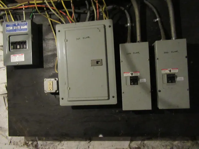 a view of a storage room