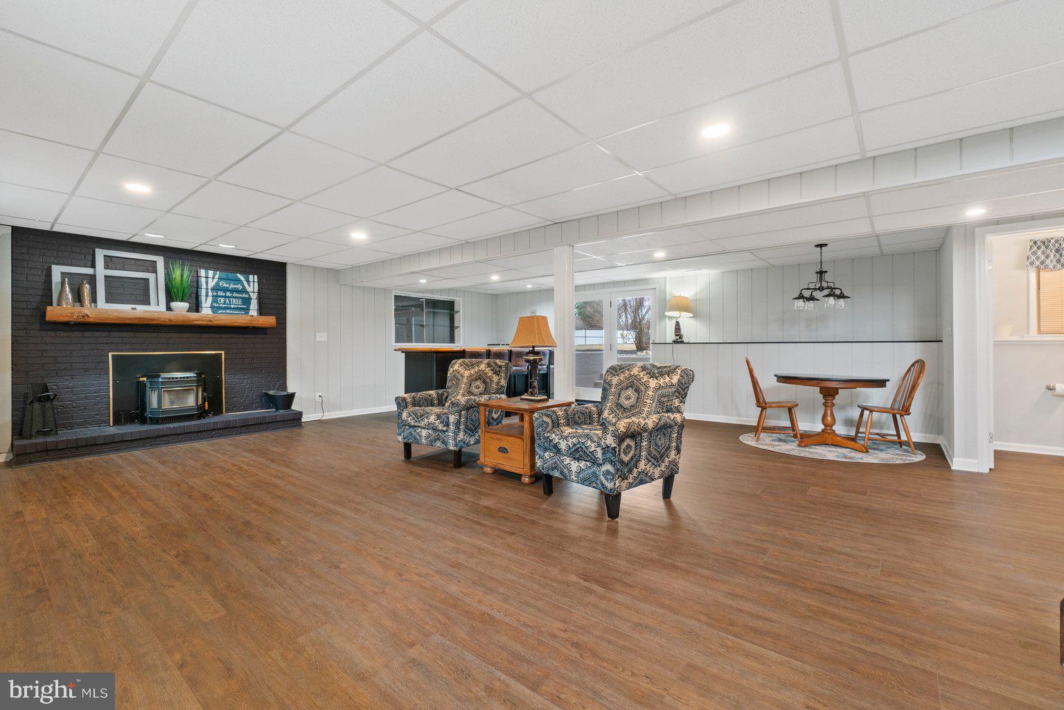 911 East Wheel Road Bel Air, MD 21015 - Photo 39 of 65 Masonry FP w/ Whitefield Pellet Stove