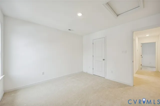 a view of an empty room