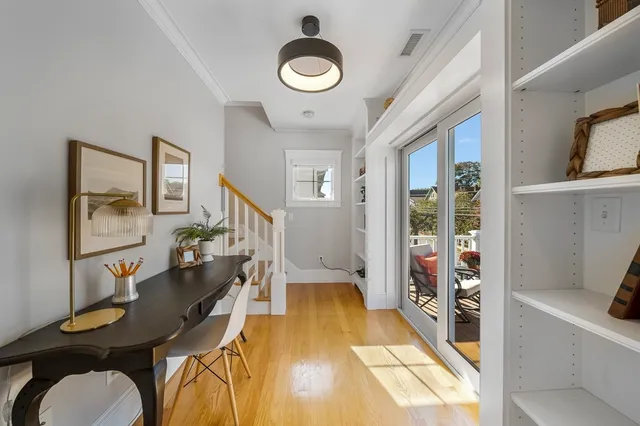 a very nice looking room with a large window