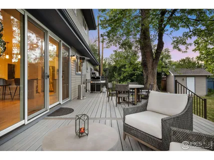 a outdoor space with furniture