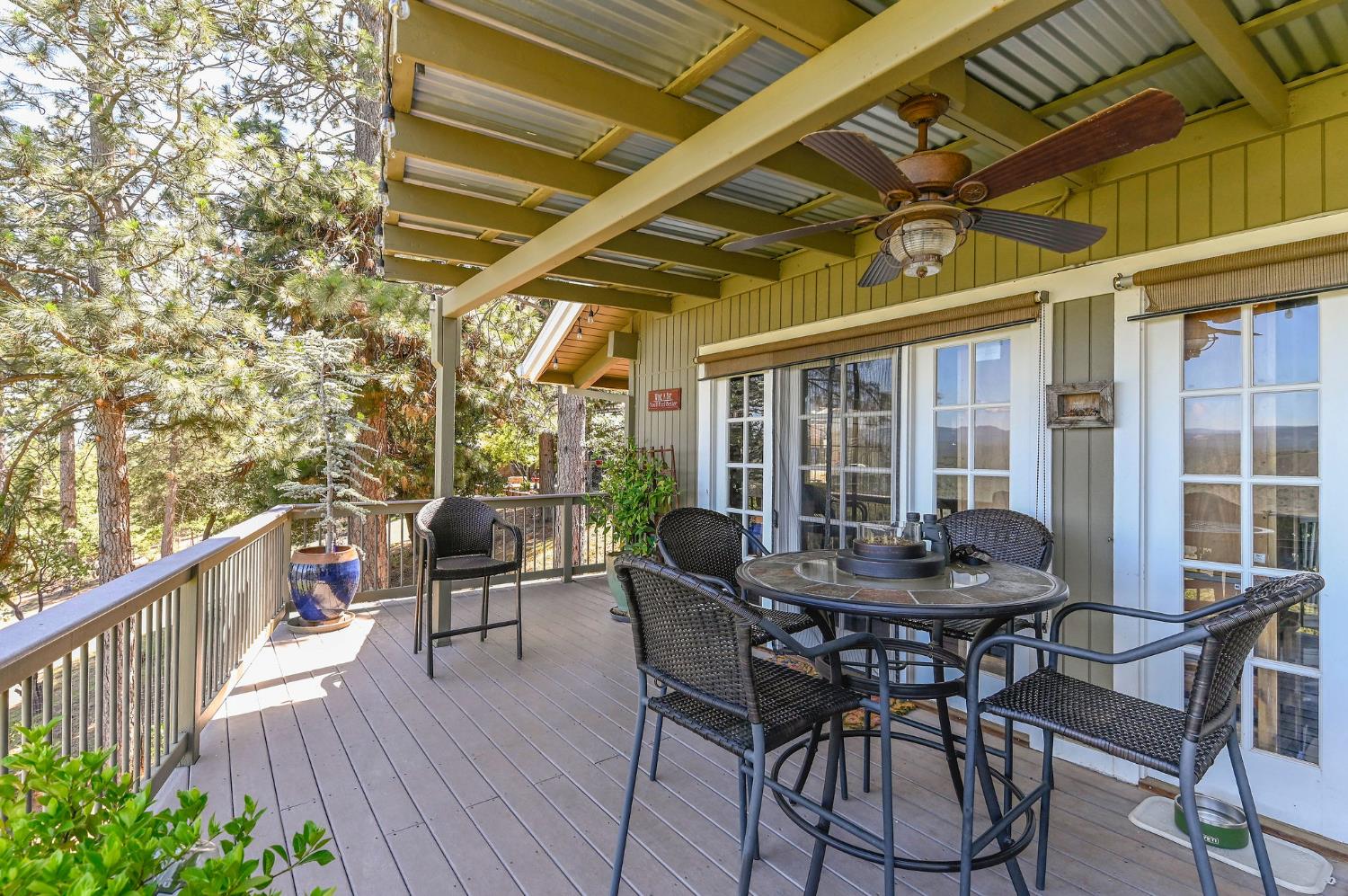 11266 Clinton Bar Road Pine Grove, CA 95665 - Photo 65 of 77 a view of balcony with furniture and wooden floor
