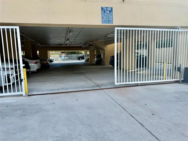 a view of a cars parking space