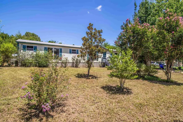 a view of a yard in front of house