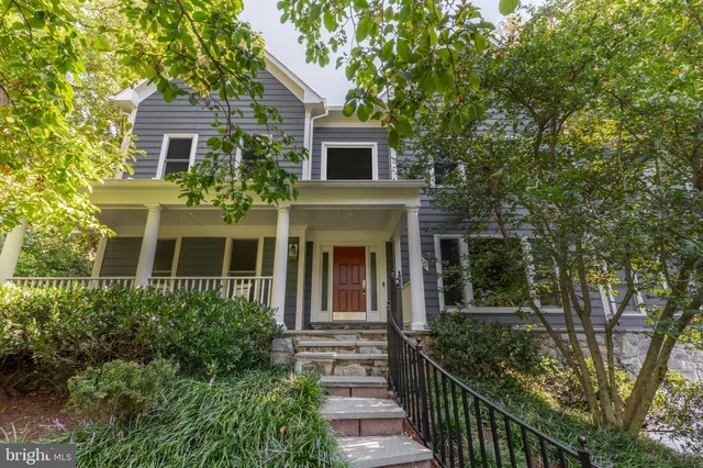 front view of a house with a porch
