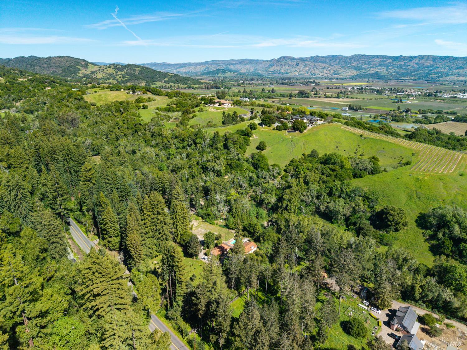 3320 Redwood Road Napa, CA 94558 - Photo 45 of 57 a view of a city with lush green forest