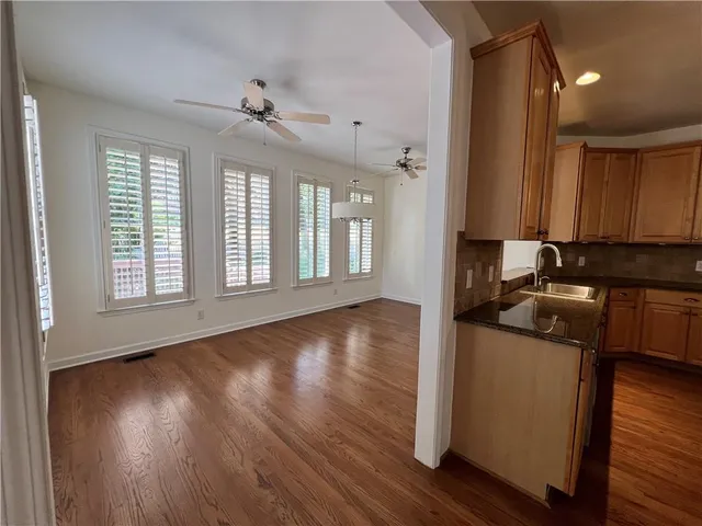 wooden floor in an empty room