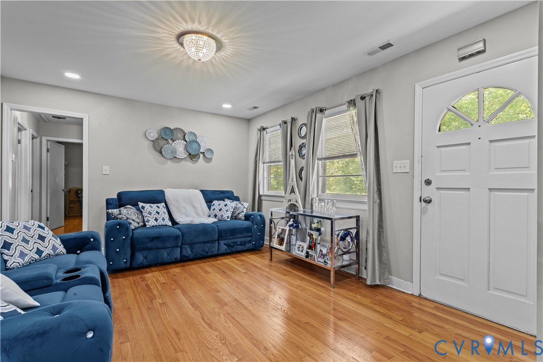 7586 Willson Road Henrico, VA 23231 - Photo 7 of 32 Living area featuring light wood-style floors, rec