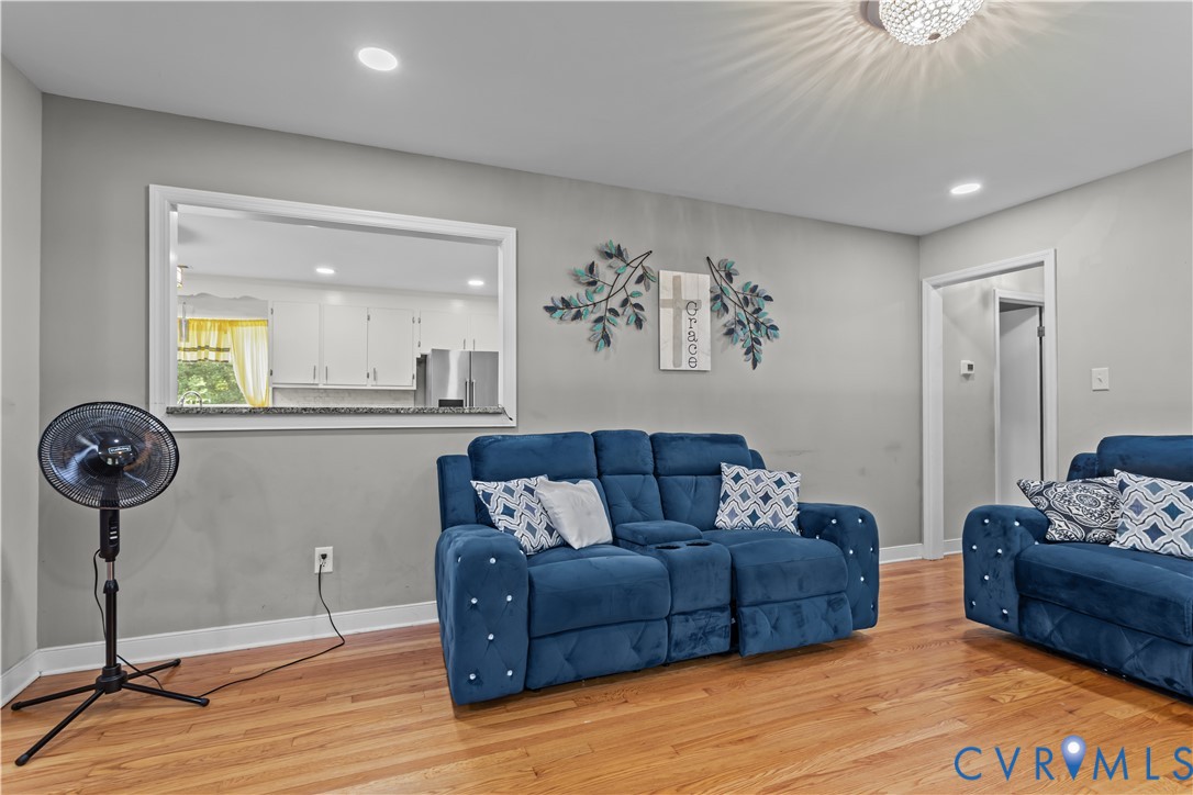 7586 Willson Road Henrico, VA 23231 - Photo 8 of 32 Living room featuring recessed lighting and light