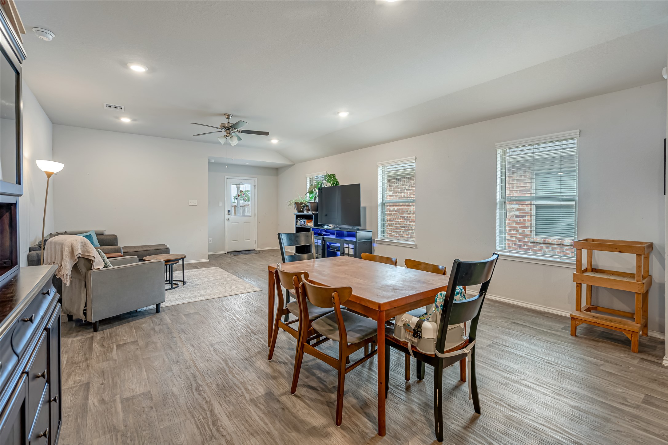 8022 Front Nine Lane Navasota, TX 77868 - Photo 5 of 30 a view of a dining room with furniture and wooden floor